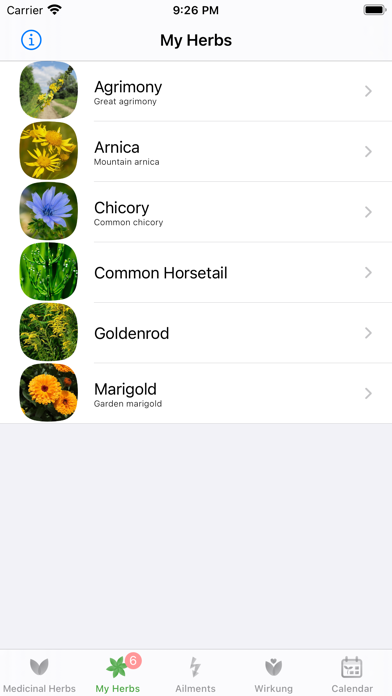 Medicinal Herbs Info Screenshot
