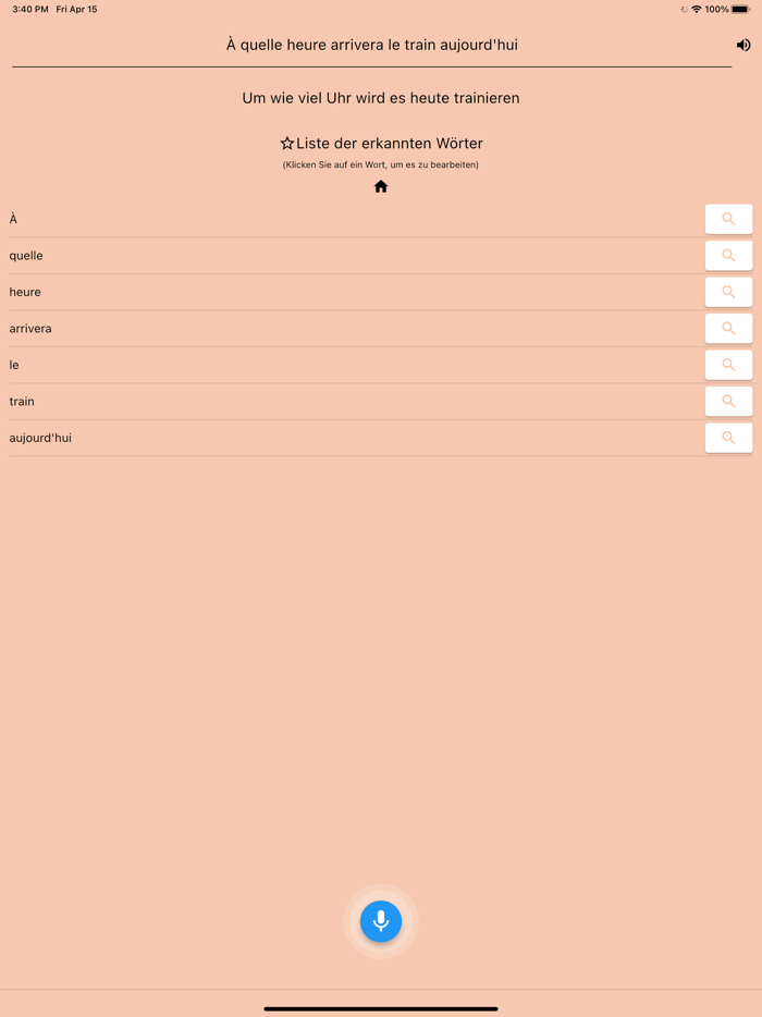 KI Französisches Wörterbuch