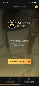 Atomic Data Service Desk screenshot #1 for iPhone