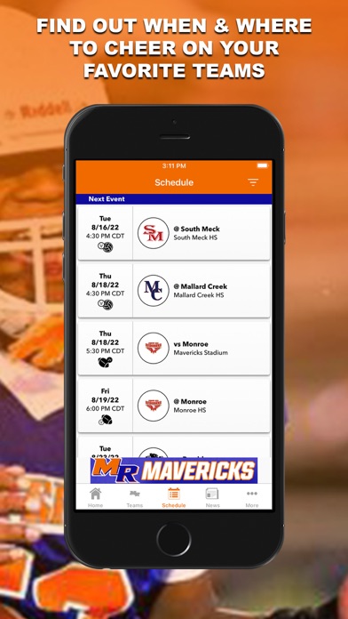 MR Mavericks Athletics Screenshot 3 - AppWisp.com MR Mavericks Athletics Screenshot 3 - AppWisp.com