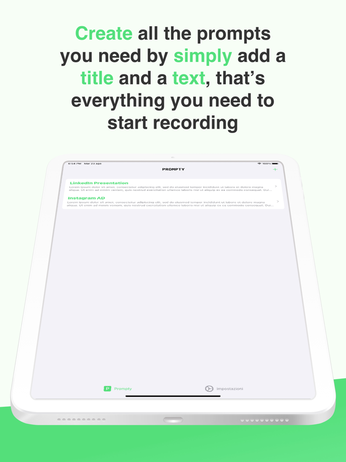 Prompty - Record your prompts