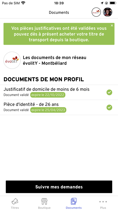 Nord Franche-Comté Mobilités Screenshot