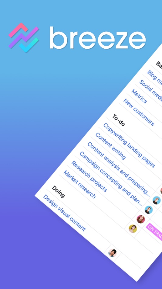 #1. Breeze: Project management (iOS) โดย: Template OU