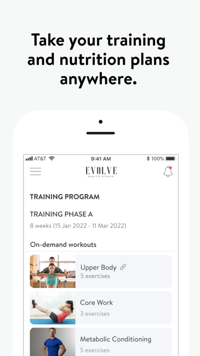 Evolve Health App Screenshot