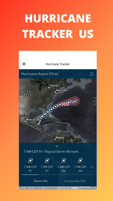 Hurricane Tracker US Screenshot