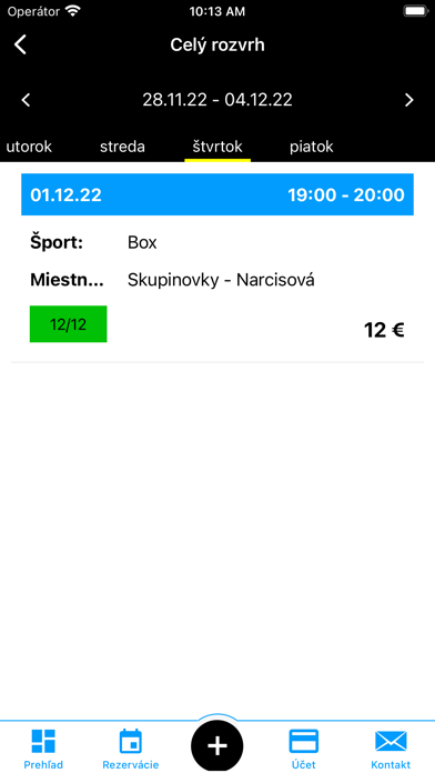 CVIČISKO Screenshot