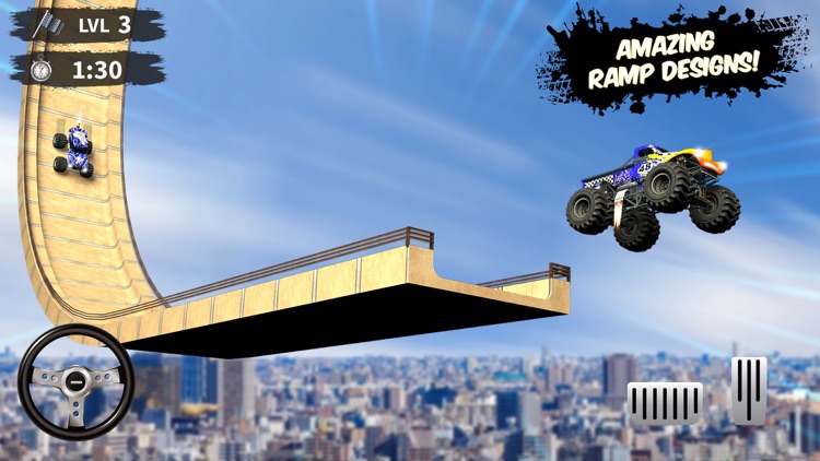 Monster Truck Game Race off 3D screenshot-3
