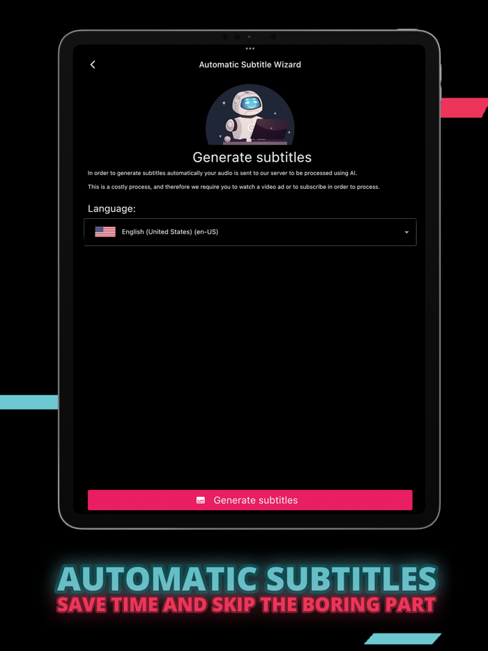 Automatic Subtitles and Captions