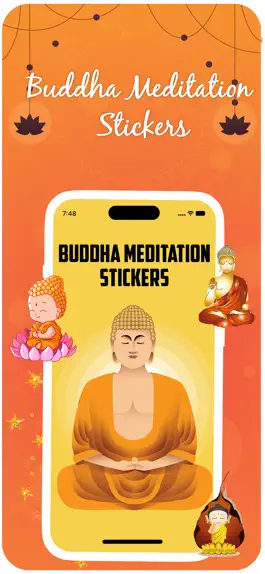 Game screenshot Buddha Meditation Stickers mod apk