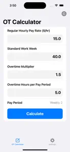 OT Calculator screenshot #1 for iPhone