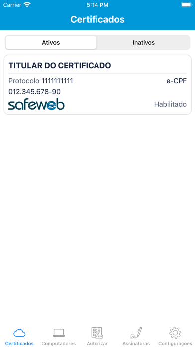 SafeID Screenshot