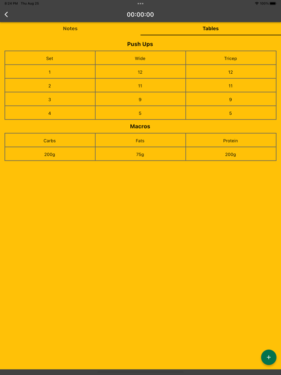 Start Note iPad screenshot