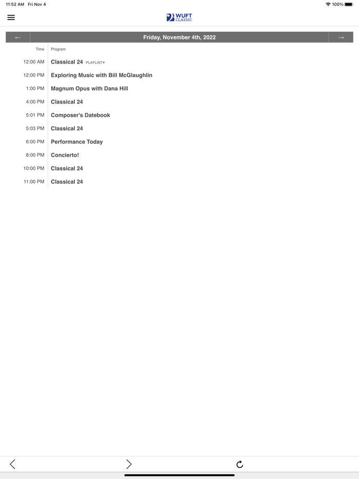 WUFT Classic Public Radio App
