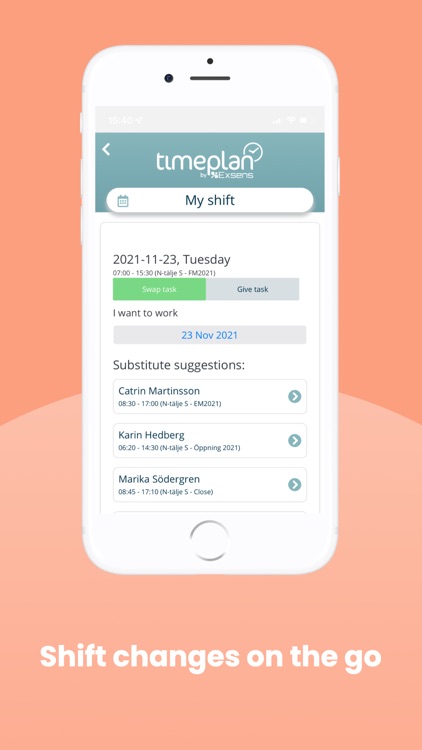 Timeplan – Schema & tid