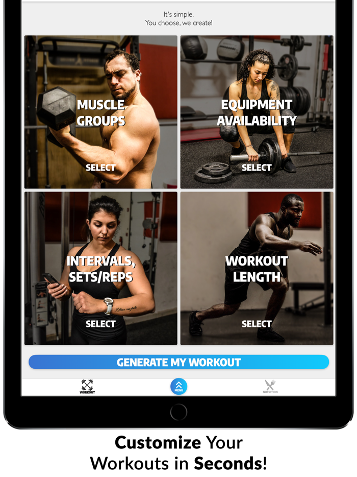 Exerprise Workout Meal Planner