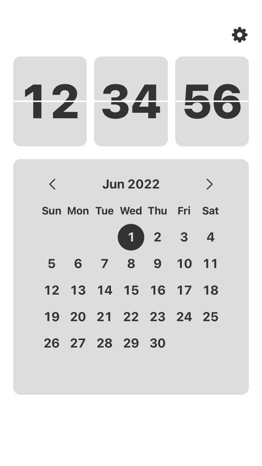 #1. SFClock (iOS) Podle: Yafei Dong