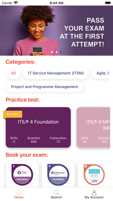 Bilby Exam Prep ITSM 4 Masters Screenshot