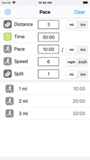 running pace iphone screenshot 1