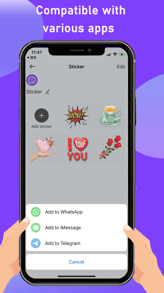 #3. Text Stickers - Sticker Maker (iOS) By: PEGATINA TECH