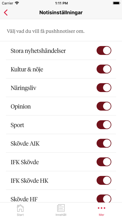 Skövde Nyheter Screenshot
