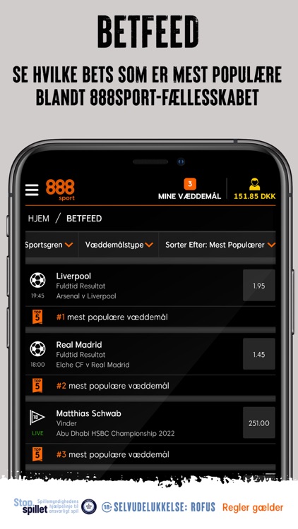 888 sport Live Fodbold odds screenshot-4