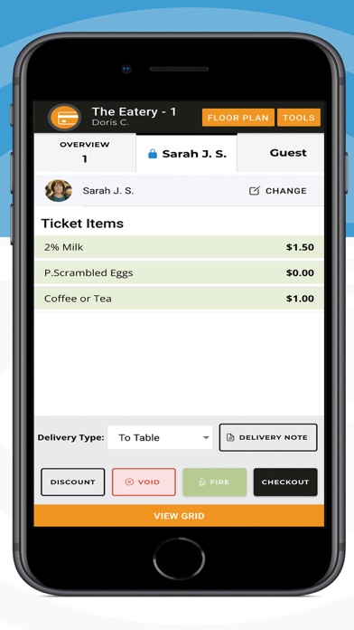 MealSuite Point of Sale Screenshot
