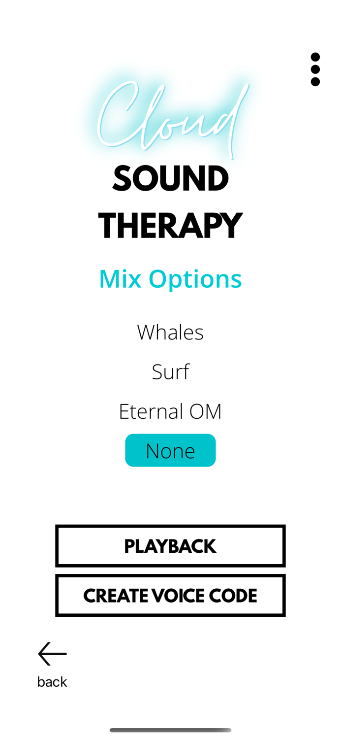 CLOUD SOUND THERAPY VOICE CODE