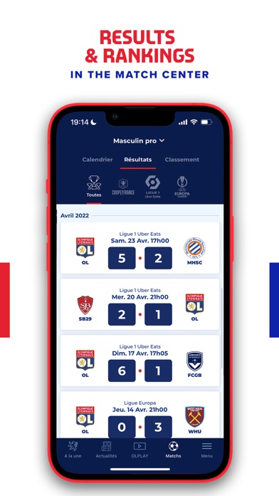 OLPLAY - Olympique Lyonnais Screenshot