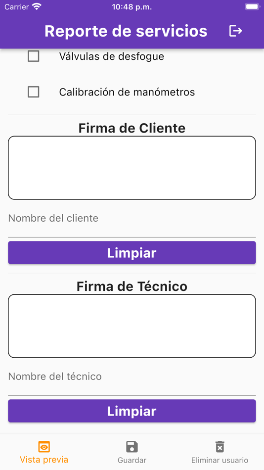 #3. Service Maintenance App (iOS) By: Luis Francisco Ornelas