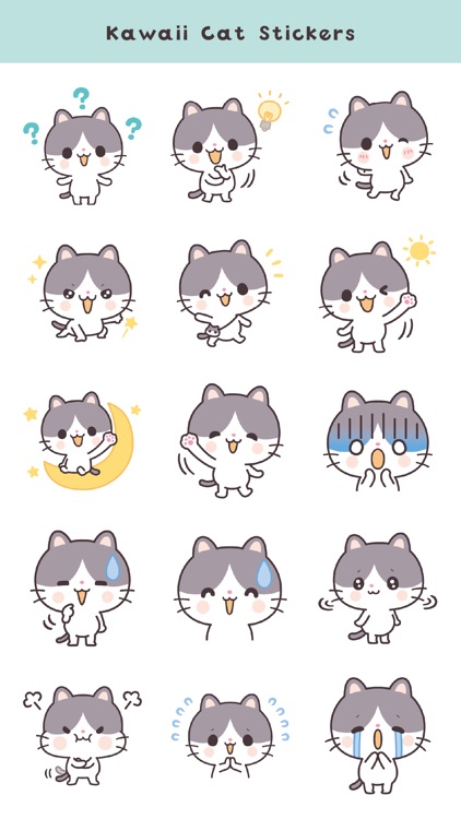 Kawaii Cat Stickers (Global) screenshot-3