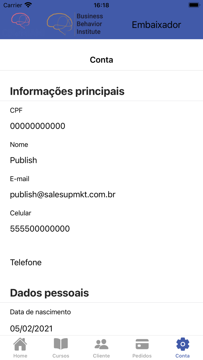 Embaixador CBI e BBI