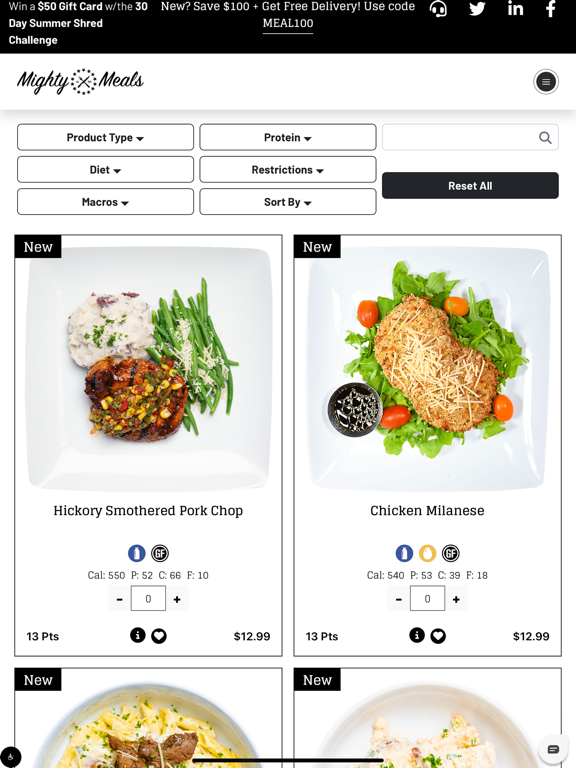 MightyMeals iPad screenshot 2 - Food & Drink app