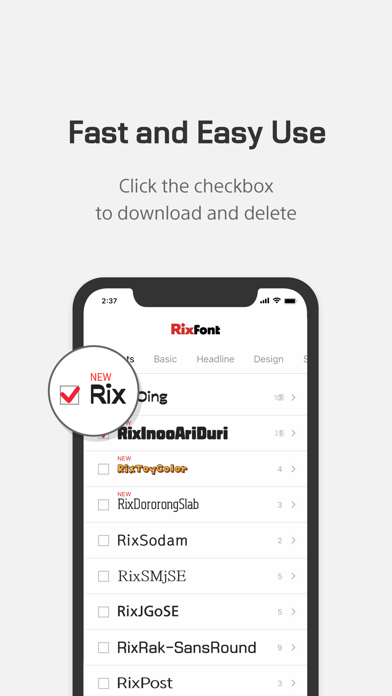 RixFontCloud Screenshot