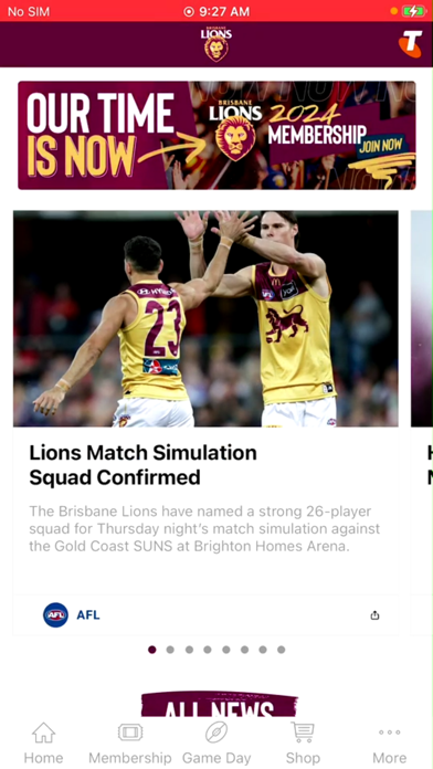 Screenshot #1 pour Brisbane Lions Official App