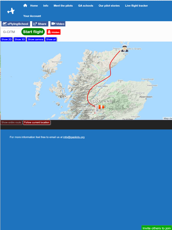gapilots.org Flight Recorder iPad screenshot 1 - Navigation app