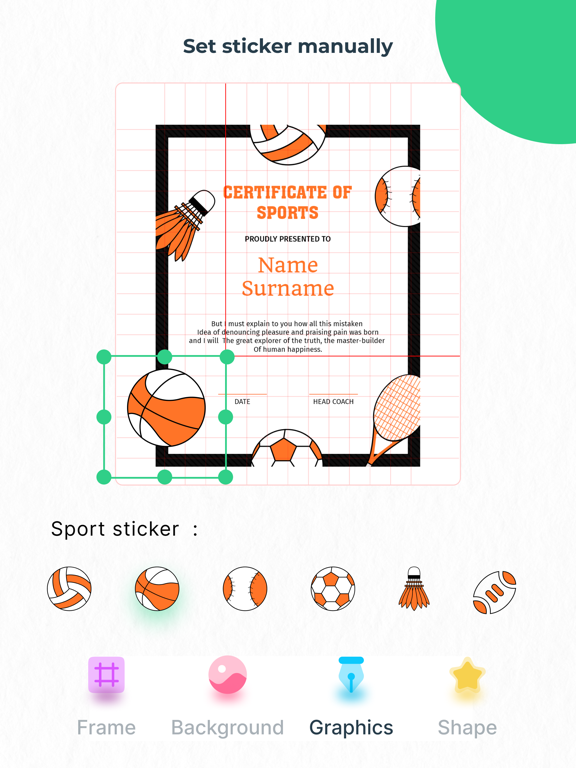 e-Certificate Maker iPad screenshot 6 - Photo & Video app