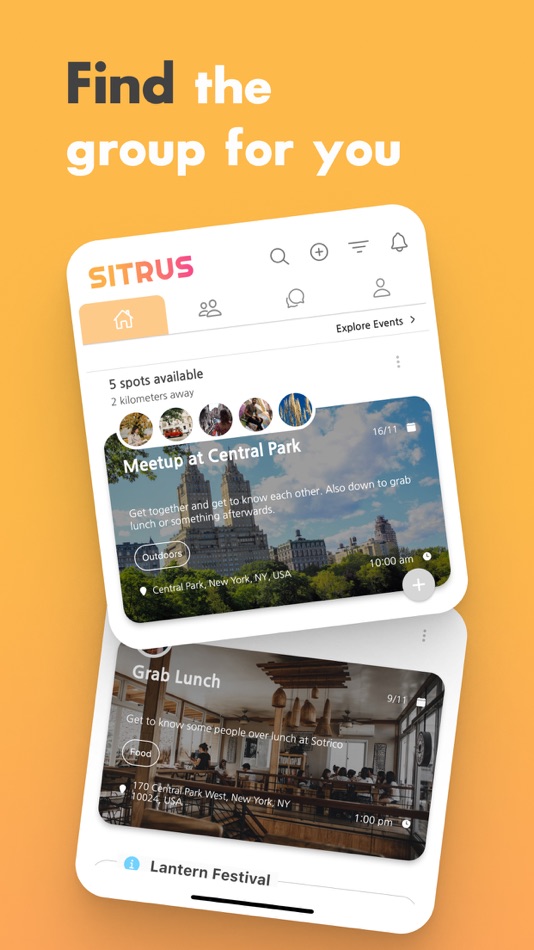 #1. Sitrus Meets – Groups & Events (iOS) 由: Lazain Weeratunga