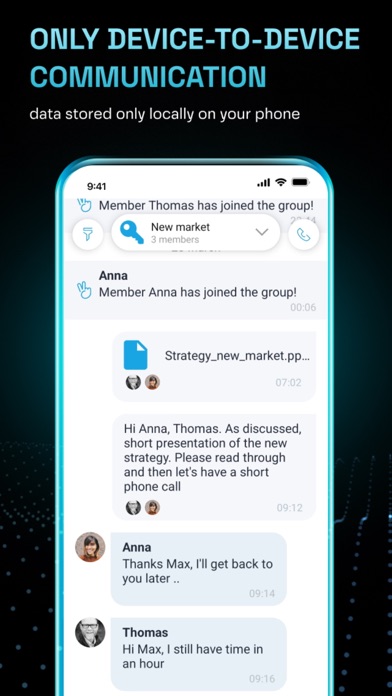 AnWork: secure communication screenshot 2