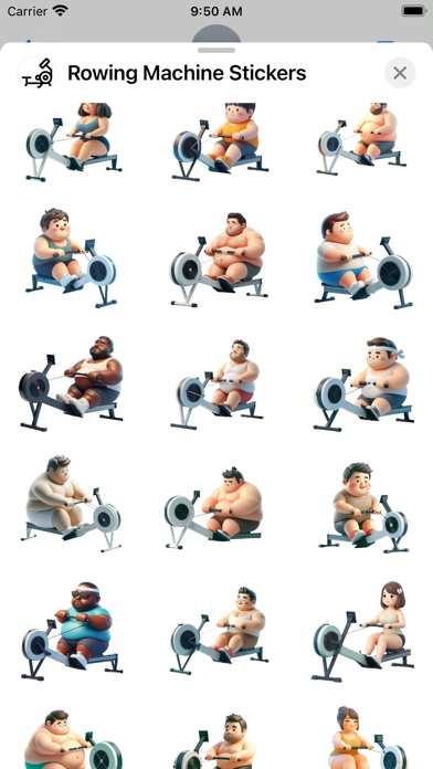 Screenshot #3 pour Rowing Machine Stickers