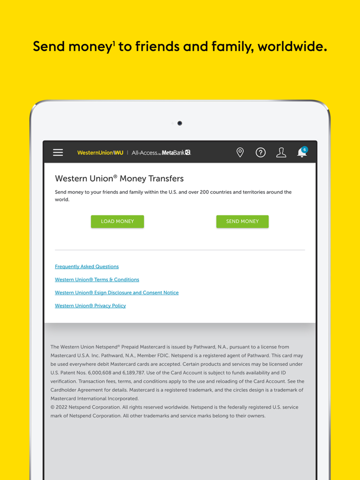 Western Union Netspend Prepaid
