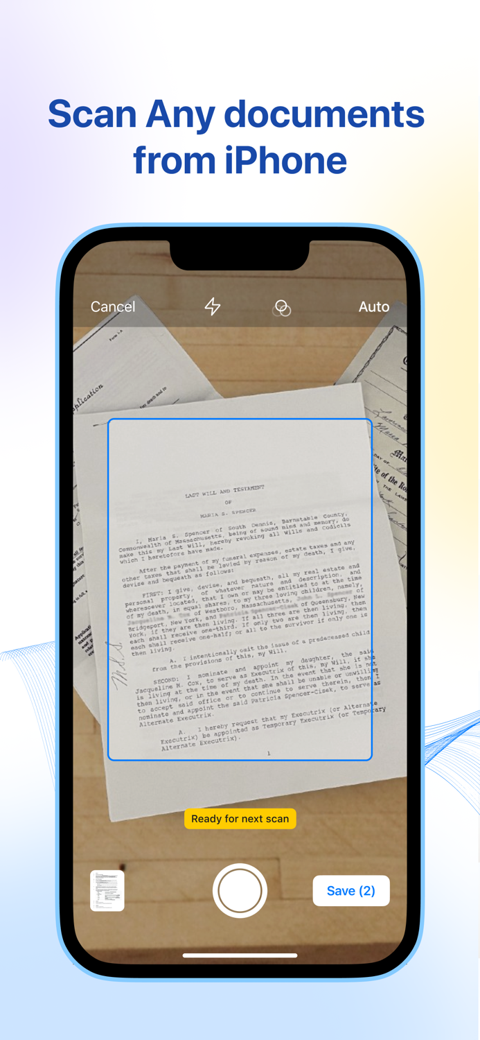 Scanner Scan PDF Documents