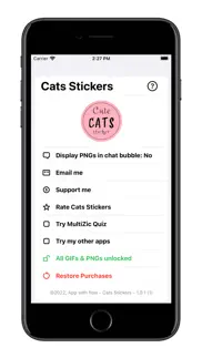 cute cats - gifs & stickers iphone screenshot 1