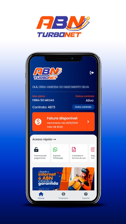 #4. ABN TurboNet - App do Cliente (iOS) بواسطة: Froggerbrasil