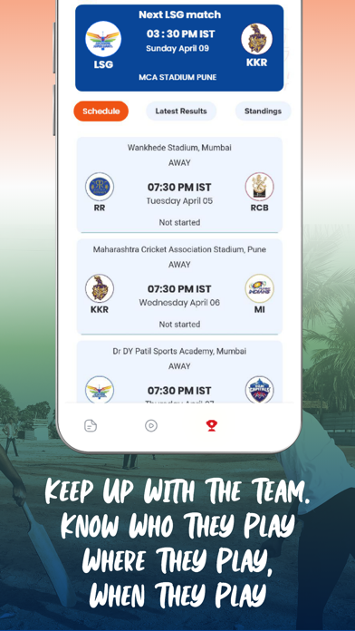 Lucknow T20 Cricket Fan App Screenshot