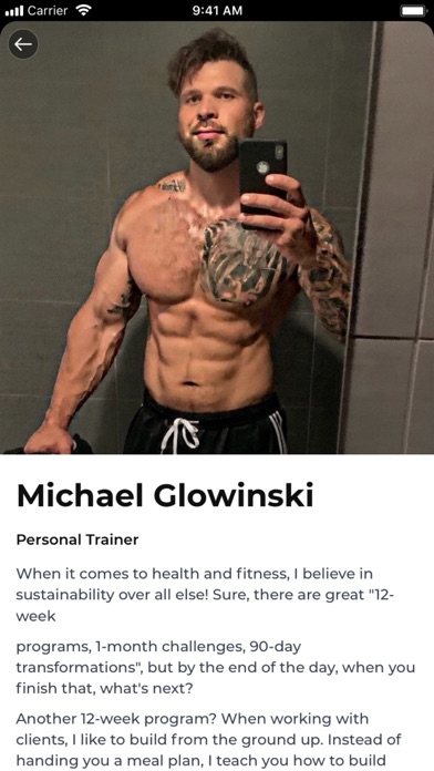 Glowinski Fitness Screenshot