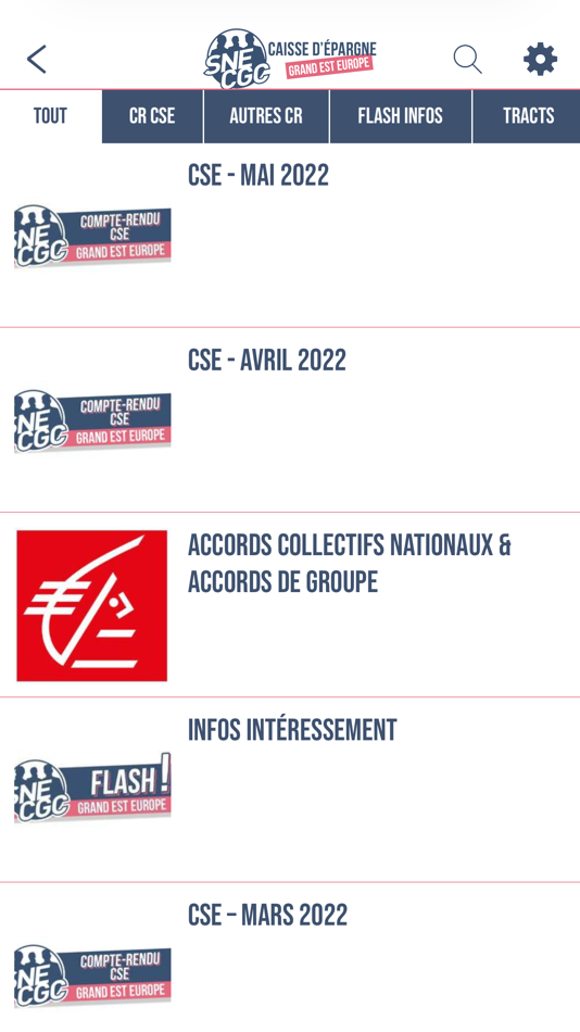 #5. SNE-CGC CEGEE (iOS) 게시자: SYNDIC NATIONAL ENCADREMT GROUPE CAISSE
