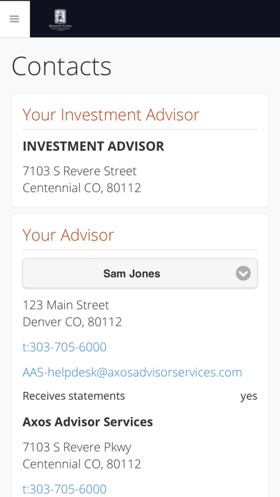 Elliott Cove Capital Mgmt. Screenshot