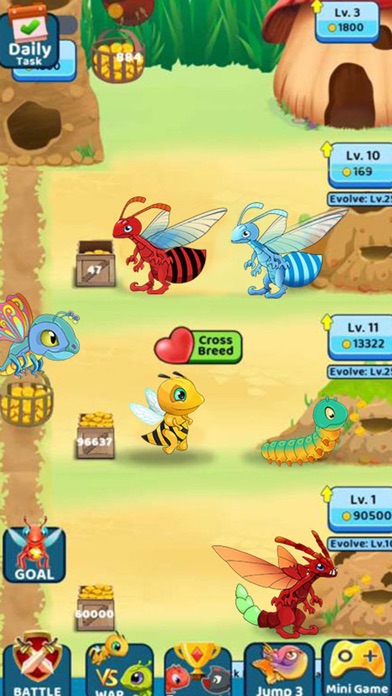 Monster vs Ant -battle & build Screenshot