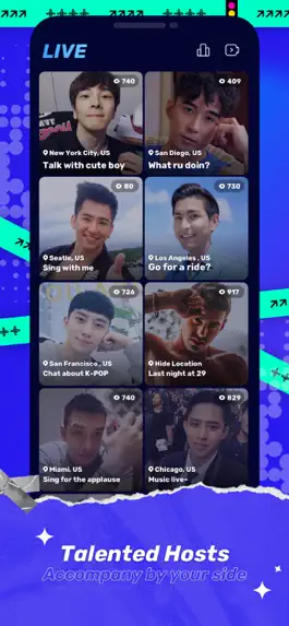 Game screenshot Blued: LIVE & Male Dating apk