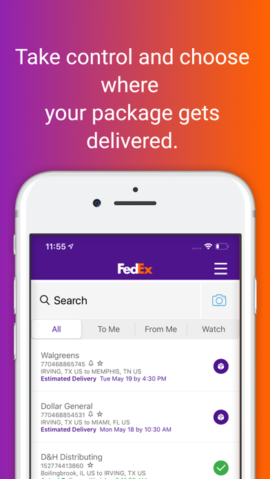 FedEx Mobile Screenshot